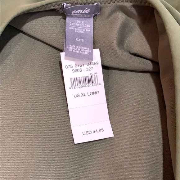 NEVER WORN one piece olive green bathing suit - Picture 3 of 3